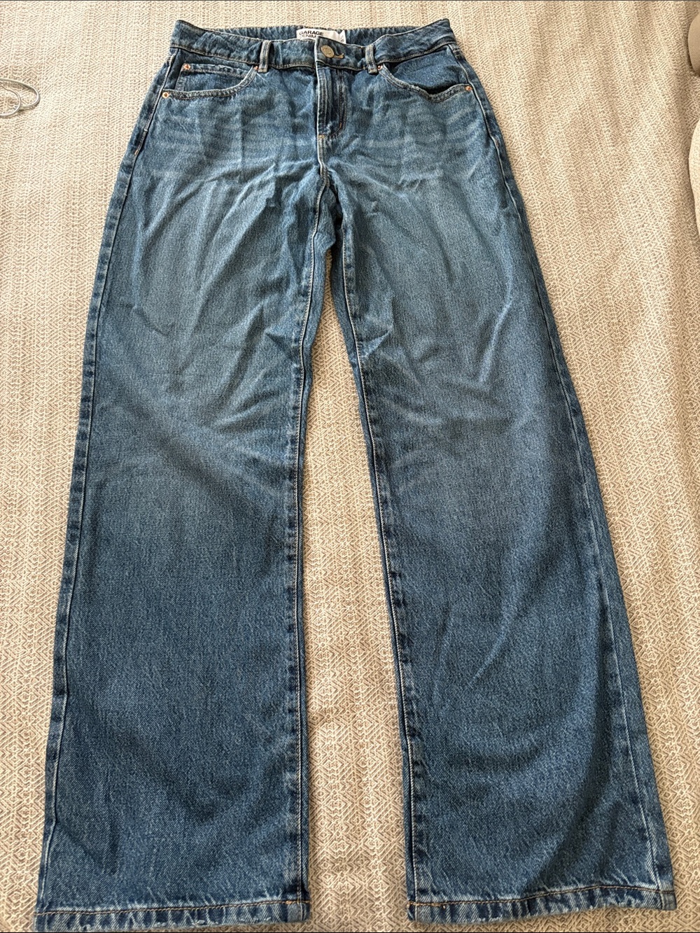Garage Women's Dark Blue Wide-Leg Jeans